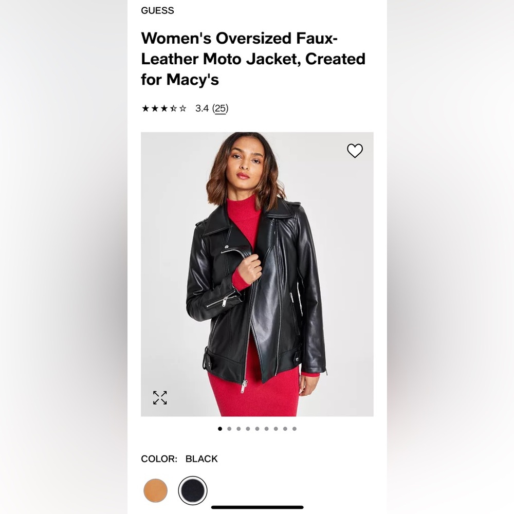 NWT women’s faux leather moto jacket